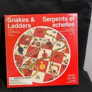 Vintage Snakes & Ladders Board Game